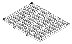 Palets bandeja para componentes frágiles