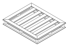 Palet de aluminio trabajo pesado