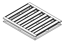 Palet de aluminio trabajo medio