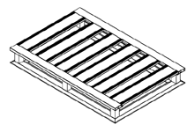 Palet Europea de 4 puntos de entrada