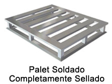 Palet soldado completamente sellado